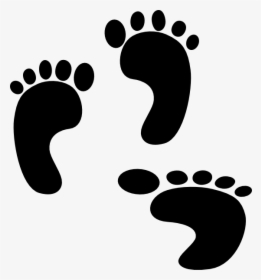 Transparent Baby Footprint Clipart - Foot Print Clipart, HD Png Download, Transparent PNG
