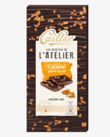 Les Recettes De L Atelier Dark Chocolate Tablet With - Nestle Salted Caramel Chocolate, HD Png Download, Transparent PNG