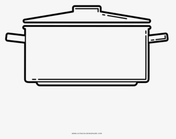 Cooking Pot Coloring Page - Line Art, HD Png Download, Transparent PNG