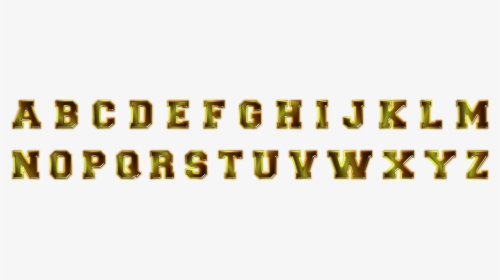 Caramel Glass Alphabet Clip Arts - Gold, HD Png Download, Transparent PNG