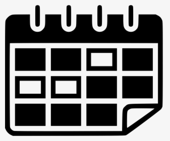 Calendar Estimate Events - Calendar Black Icon Png, Transparent Png, Transparent PNG
