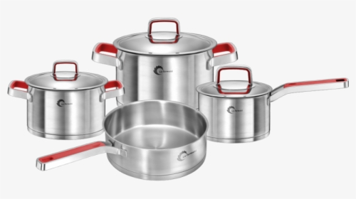 La Fermeté 7 Piece Stainless Steel Cooking Pot Set - Lid, HD Png Download, Transparent PNG