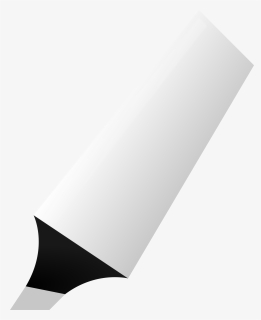 Transparent Highlighter Png - Highlighter Pen Black And White, Png Download, Transparent PNG