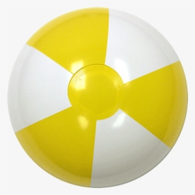 Pics Of Beach Balls - Yellow And White Beach Ball, HD Png Download, Transparent PNG
