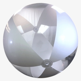 Clear Transparent Ball - Clear And White Beach Ball, HD Png Download, Transparent PNG