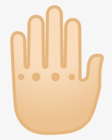 Raised Back Of Hand Light Skin Tone Icon - Back Of The Hand Icon, HD Png Download, Transparent PNG