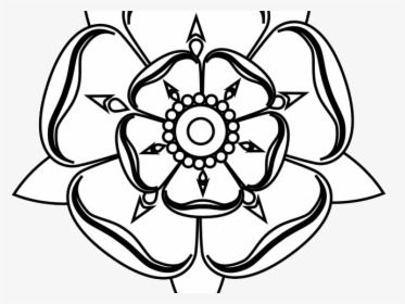 Black And White Rose Clipart - Mary Magdalene Rose Symbol, HD Png Download, Transparent PNG