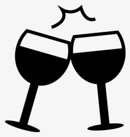 Celebration Toast - Wine Glass Png White Cartoon, Transparent Png, Transparent PNG