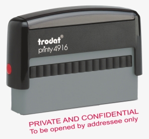 Private And Confidential To Be Opened By Addressee - Trodat Printy, HD Png Download, Transparent PNG