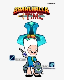 Transparent Brawlhalla Characters Png - Adventure Time Pirates Of The Enchiridion Finn Notebook, Png Download, Transparent PNG