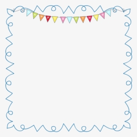 Confetti Clipart Ground Png - Clipart Happy Birthday Frame, Transparent Png, Transparent PNG