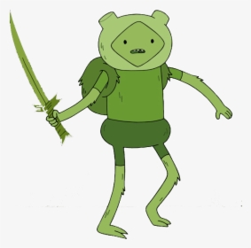 Adventure Time Grass Finn - Green Adventure Time Characters, HD Png Download, Transparent PNG
