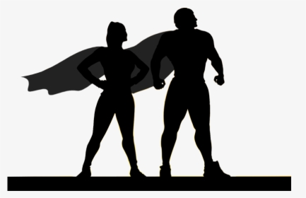 Hero Png Download - Superhero Silhouette Clipart, Transparent Png, Transparent PNG