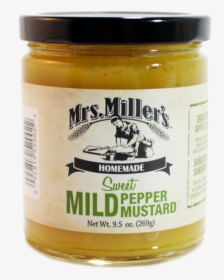 Mild Pepper Mustard - Mrs Miller's Hot Pepper Mustard, HD Png Download, Transparent PNG