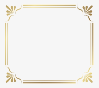 Gold Border Frame File - Gold Page Border Png, Transparent Png, Transparent PNG
