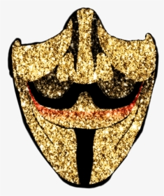 #mask #vendetta #guyfawkes #remixit #gold #guccigang - Emblem, HD Png Download, Transparent PNG