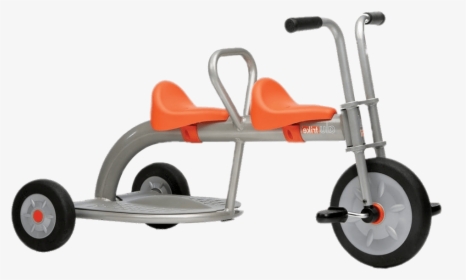 Tricycle With Double Seating - Triciclos Png, Transparent Png, Transparent PNG