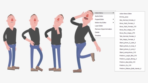2d Character Body Animation - Animated 2d Characters, HD Png Download, Transparent PNG
