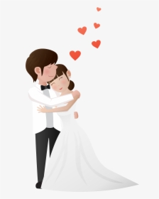 Wedding Couple Romance - Wedding Couple Vector Png, Transparent Png, Transparent PNG
