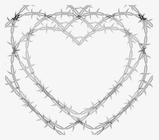 #cyber #punk #cyberpunk #metal #steel #wire #barbedwire - Barbed Wire, HD Png Download, Transparent PNG