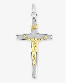 Sterling Silver Two Tone Crucifix, HD Png Download, Transparent PNG