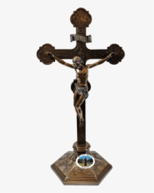 Large Ornate Standing Crucifix, Crucifixes - Cross, HD Png Download, Transparent PNG