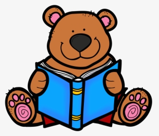 Reading Clipart Bear Reading Clipart - Animal Reading Clipart, HD Png Download, Transparent PNG