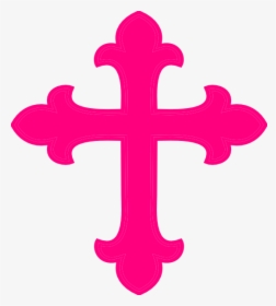 Pink Cross Clipart Transparent Background - Pink Cross, HD Png Download, Transparent PNG