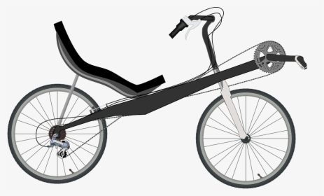 Recumbent Bicycle Motorcycle Cycling - Recumbent Bike Clip Art, HD Png Download, Transparent PNG
