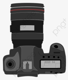 Shoulder Screen Canon Slr - Camera Vector Png Top View, Transparent Png, Transparent PNG