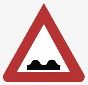 Speed Bump Road Sign - Panneau Travaux, HD Png Download, Transparent PNG