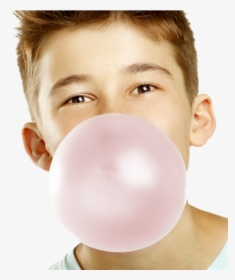 Boy Blowing Bubble Gum Png - Chewing Gum, Transparent Png, Transparent PNG