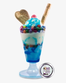 Blue Bubblegum - Bubblegum Ice Cream Sundae, HD Png Download, Transparent PNG
