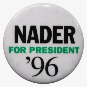 Ralph Nader 1996 Button 00 - Buton Resimleri, HD Png Download, Transparent PNG