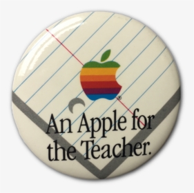 Apple For The Teacher Button - Badge, HD Png Download, Transparent PNG