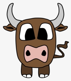 Bull, Big Eyes, Cartoon Animal - Bulls Cartoon, HD Png Download, Transparent PNG