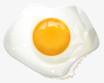 Fried Egg Breakfast Yolk - Egg Fried On Transparent Background, HD Png Download, Transparent PNG