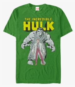 Man Or Monster Incredible Hulk T-shirt - Bruce Banner And Hulk Comic, HD Png Download, Transparent PNG