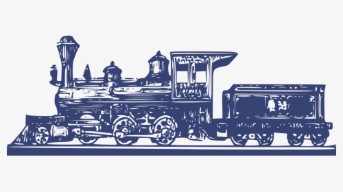 Transparent Train Clipart Png - Steam Train With Carriage Clipart, Png Download, Transparent PNG