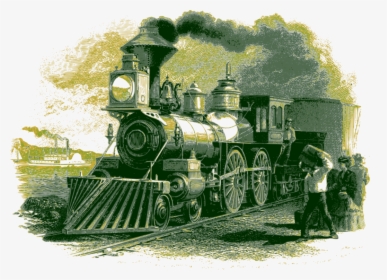 Rolling Stock,motor Vehicle,rail Transport - Victorian Era Steam Engine, HD Png Download, Transparent PNG