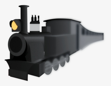 Black Train Clipart - Transparent Steam Engine Clipart, HD Png Download, Transparent PNG
