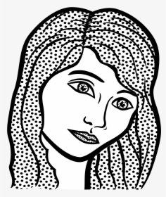 Lineart Clip Arts - Gambar Lukisan Pensil Wanita Yang Bersedih, HD Png Download, Transparent PNG