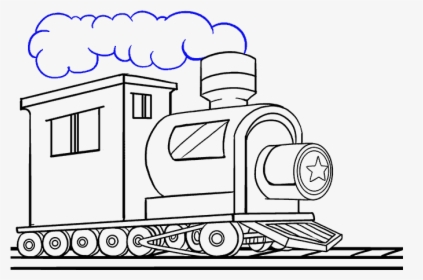 How To Draw A Train In A Few Easy Steps Easy Drawing - Train Easy To Draw, HD Png Download, Transparent PNG