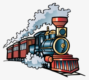 Steam Train On Railroad Clipart Free Clipart Funny - Train Clipart, HD Png Download, Transparent PNG