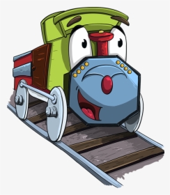 Steam Locomotive, Locomotive, Cartoon, Character - หัว รถ จักร การ์ตูน, HD Png Download, Transparent PNG