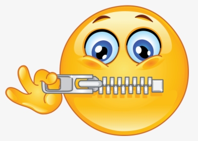 Emoticon Emoji Smiley Mouth - Don T Talk Emoji, HD Png Download, Transparent PNG