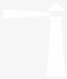 Lighthouse Transparent Vector - White Lighthouse On Black Background, HD Png Download, Transparent PNG