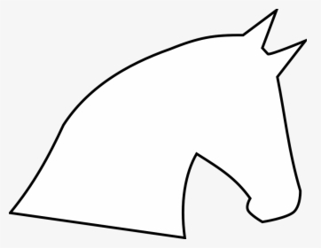 Horse Head, Horse, Head, Outline, Profile, Silhouette - White Horse Head Silhouette, HD Png Download, Transparent PNG