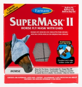 Farnam Supermask Ii Horse Fly Mask Classic - Paper Product, HD Png Download, Transparent PNG