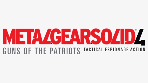 Metal Gear Solid 4 Logo, HD Png Download, Transparent PNG